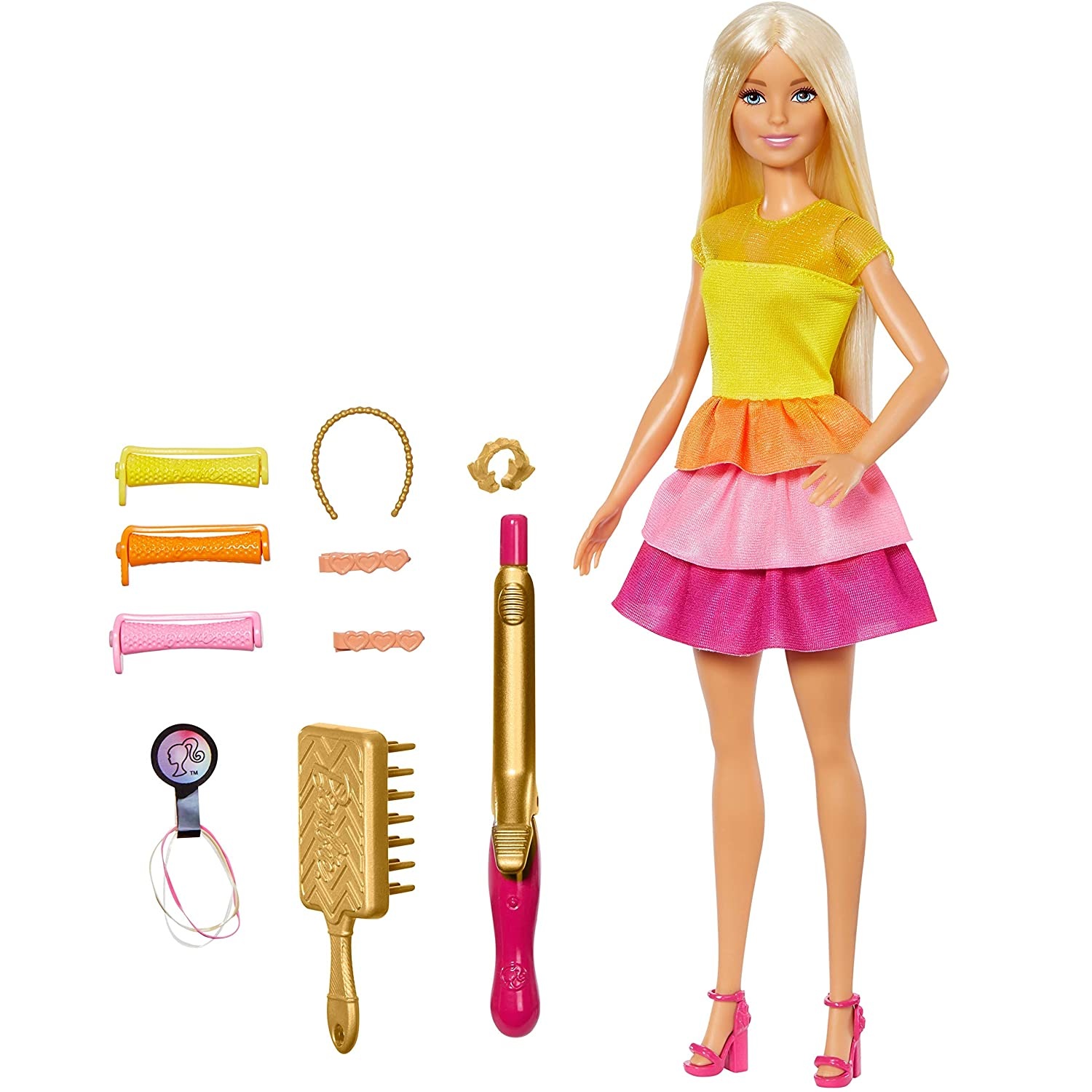 Игрушка барби купить. Кукла Барби Маттел. Mattel кукла Барби «принцесса». Кукла Барби с плойкой для волос. Кукла Барби парикмахер кукла Барби в магазине.