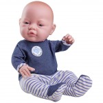 Кукла Бэби в синих ползунках, мальчик (45 см)
