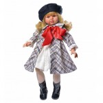 Кукла Пепа (57 см) - в клетчатом пальто