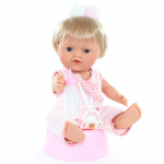 Кукла Нина с горшочком, виниловая (28 см)