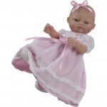 Пупс новорожденный, розовое платье (27 см)