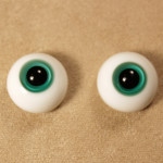 Глаза зеленые 3 (стекло, 12 мм)