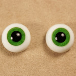 Глаза зеленые 6 (стекло, 12 мм)