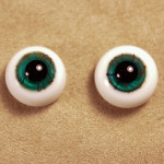 Глаза зеленые 7 (стекло, 12 мм)