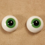 Глаза зеленые 12 (стекло, 12 мм)