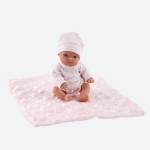 Младенец Берта на розовом одеяле (21 см)