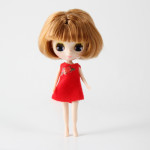 Мини Блайз - Красное платье с цветком