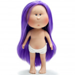 Мия, фиолетовые волосы (30 см, без одежды)